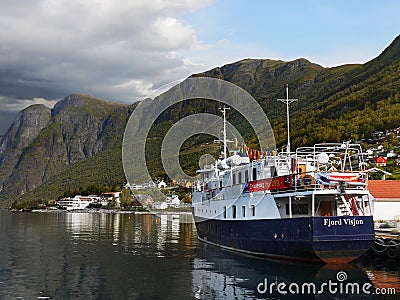 Norway Fjord Cruise Travel Editorial Stock Photo