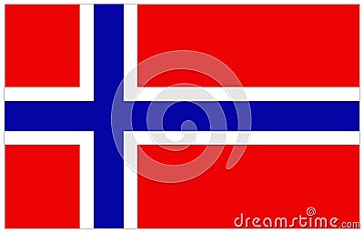 Norway flag Vector Illustration