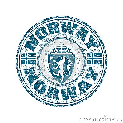 Norway grunge rubber stamp Vector Illustration