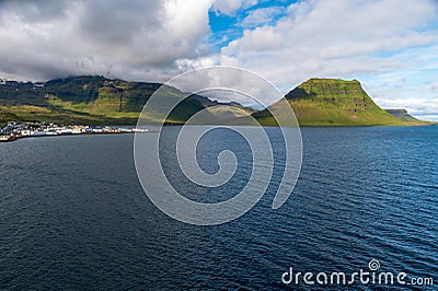 GrundarfjÃ¶rÃ°ur and Kirkjufell from Enchanted Princess Editorial Stock Photo