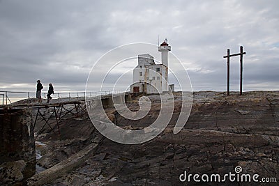 Norway island Averoy Nordic landscape North autumn picture Editorial Stock Photo