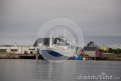 Norway island Averoy Nordic landscape North autumn picture Editorial Stock Photo