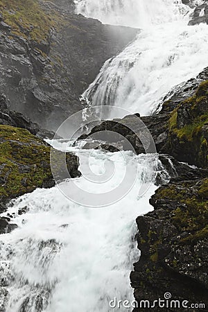 Norway: kjosfossen waterfall Stock Photo