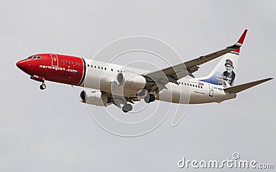 Norwegian Airlines Boeing 737 Editorial Stock Photo