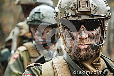 Norwegian Armed Forces soldiers Stock Photo