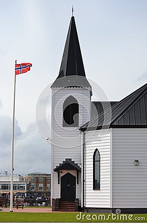 Norwegian church Stock Photo