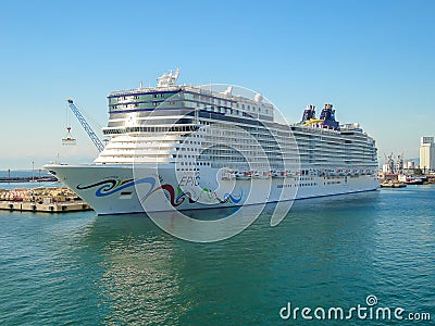 Norwegian Epic Cruise Ship Editorial Stock Photo
