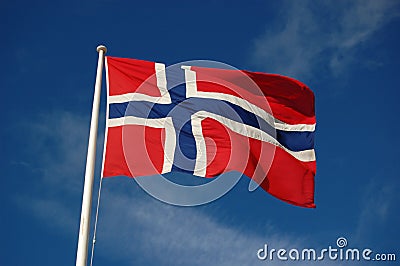 Norwegian flag Stock Photo