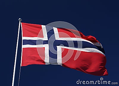 Norwegian flag Stock Photo