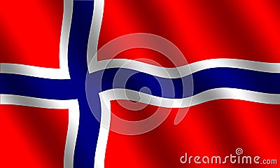 Norwegian flag Stock Photo
