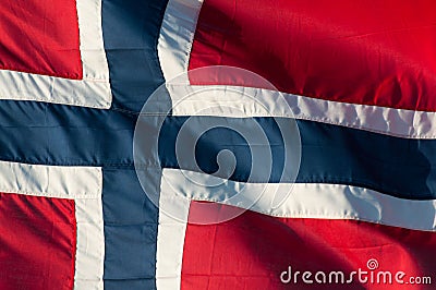 Norwegian flag Stock Photo