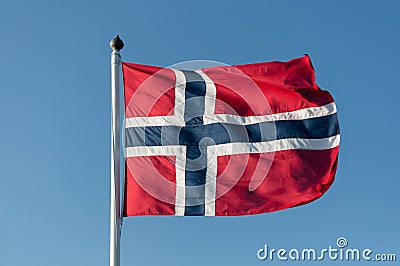 Norwegian flag Stock Photo