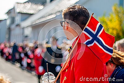 Norwegian Independence day 17 may norway norge norsk flag celebration holiday Editorial Stock Photo