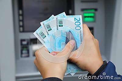 Norwegian krone banknotes Stock Photo