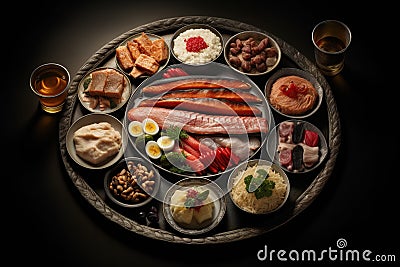 Norwegian national food, concept of Traditional cuisine Stock Photo