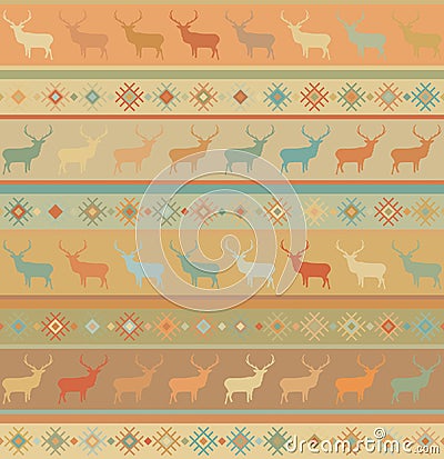 Norwegian seamless pattern. EPS 8 Vector Illustration