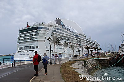 Norweigan Cruise Line to Bermuda from Boston Editorial Stock Photo