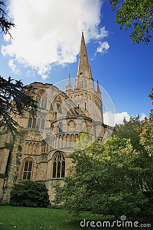 Norwich Cathedral Stock Photo