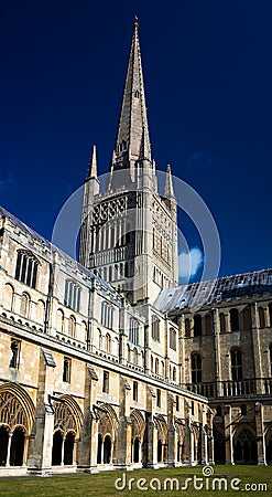 Norwich cathedral Stock Photo