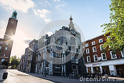 Norwich Guildhall at dusk Editorial Stock Photo