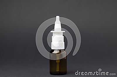 Nose spray Stock Photo