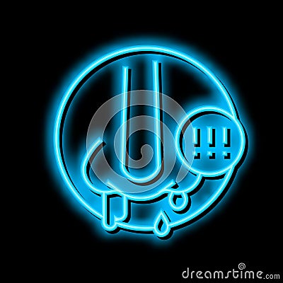 nosebleeds nose bleeding neon glow icon illustration Vector Illustration