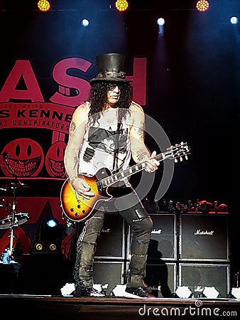 NoSoundFest Servigliano, Italy. Slash and the Conspirators Durin a show of the Living the dream World Tour 2019