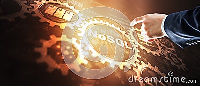NoSQL. Database management systems. New data concept Stock Photo