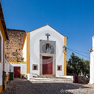Nossa Senhora da Alegria church in Castelo de Vide Stock Photo