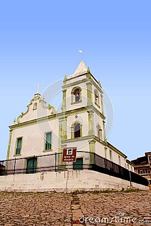 Nossa Senhora do RosÃ¡rio dos Pretos Church Editorial Stock Photo