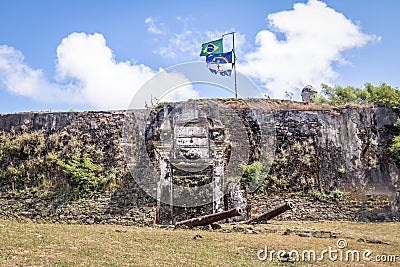 Nossa Senhora dos Remedios Fortress - Fernando de Noronha, Pernambuco, Brazil Stock Photo