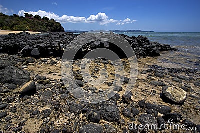 nosy be rocks Stock Photo