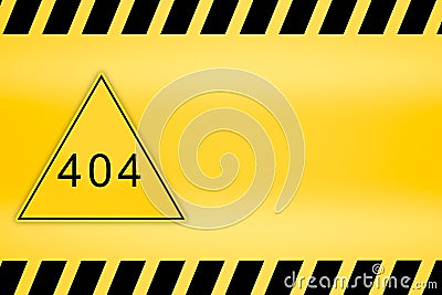 404 Not found error sign caution lines backgrounds Stock Photo