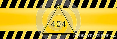 404 Not found error sign caution lines backgrounds Stock Photo