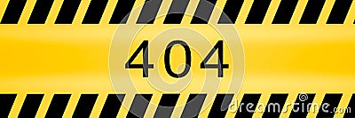 404 Not found error sign caution lines backgrounds Stock Photo