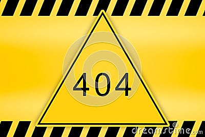 404 Not found error sign caution lines backgrounds Stock Photo