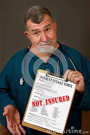 Not Insured Stock Photo