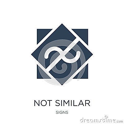 not similar icon in trendy design style. not similar icon isolated on white background. not similar vector icon simple and modern Vector Illustration