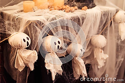 Not terrible white cast in bark helloween Stock Photo