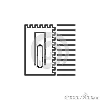 Notched Trowel vector concept icon in outline style Vector Illustration