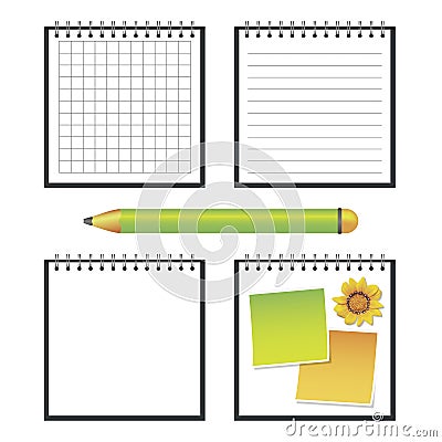 Note pad Vector Illustration