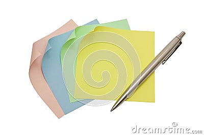 Note papers Stock Photo