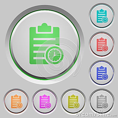 Note timer push buttons Stock Photo