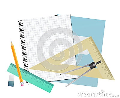 Notebook blank page Vector Illustration