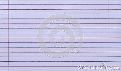 Notebook blue and red Lined Paper Background Or Texture Stock Photo