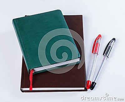 Notebook,fountain pen Stock Photo