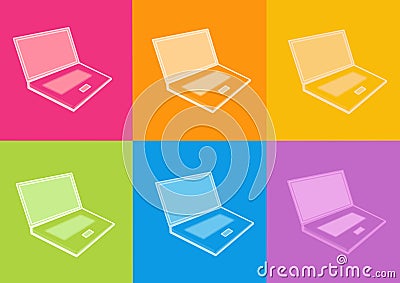 Notebook icon Stock Photo