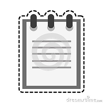 Notebook icon image Vector Illustration