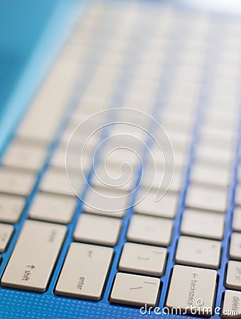 Notebook Keyboard Portrait Stock Photo