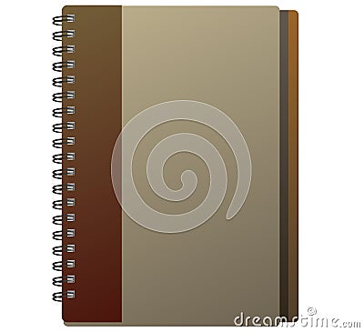 Notebook for notes. Diary. Vector illustration. Vector Illustration